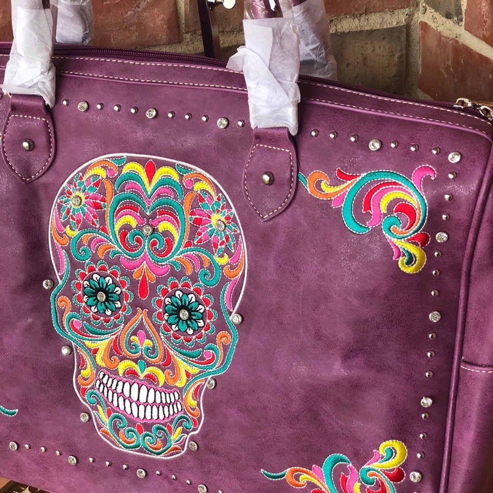 Montana West Sugar Skull Collection Duffle… - Picture 2 of 8